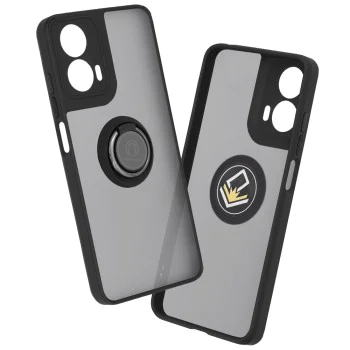 Калъф за Motorola Moto G04 / Moto G04s / Moto G24 / Moto E14 - Glinth - Черен
