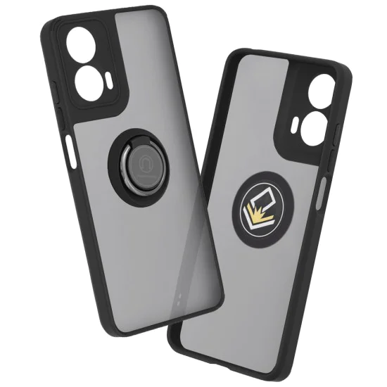 Калъф за Motorola Moto G04 / Moto G04s / Moto G24 / Moto E14 - Glinth - Черен