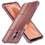Калъф за Motorola Moto G04 / Moto G04s / Moto G24 / Moto E14 - Techsuit - Удароустойчив Clear Silicone - Опушено Черен
