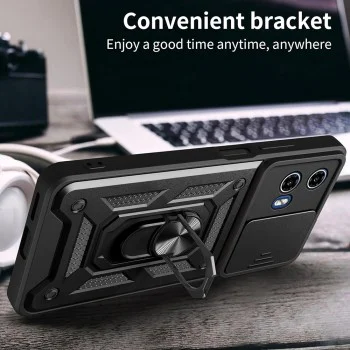 Калъф за Motorola Moto G05 / E15 - CamShield Series - черен