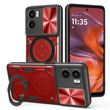Калъф за Motorola Moto G05 / E15 - Techsuit - CamGuard Pro - Червен