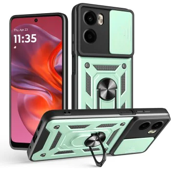 Калъф за Motorola Moto G05 / E15 - Techsuit - CamShield Series - Зелен