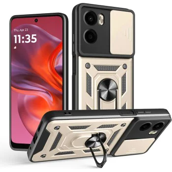 Калъф за Motorola Moto G05 / E15 - Techsuit - CamShield Series - Златист