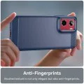 Калъф за Motorola Moto G05 / E15 - Techsuit - Carbon Silicone - Син