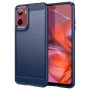 Калъф за Motorola Moto G05 / E15 - Techsuit - Carbon Silicone - Син