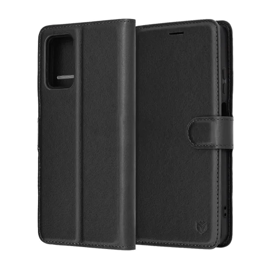 Калъф за Motorola Moto G05 / E15 - Techsuit - Leather Folio - Черен