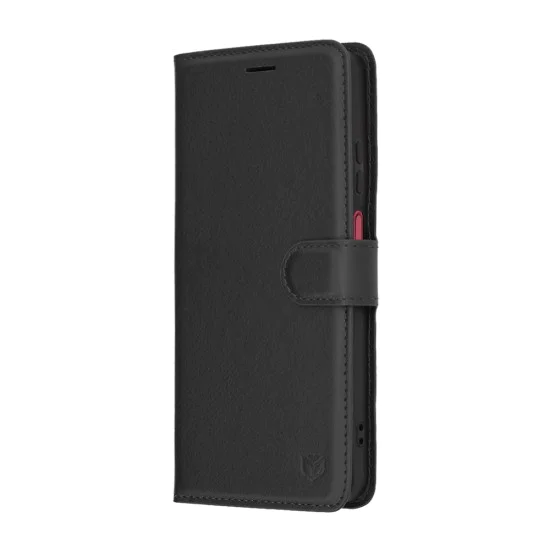 Калъф за Motorola Moto G05 / E15 - Techsuit - Leather Folio - Черен
