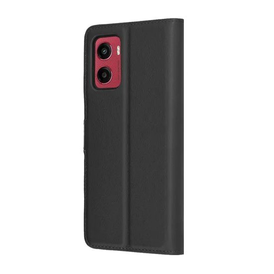 Калъф за Motorola Moto G05 / E15 - Techsuit - Leather Folio - Черен