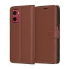 Калъф за Motorola Moto G05 / E15 - Techsuit - Leather Folio - Кафяв
