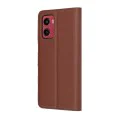 Калъф за Motorola Moto G05 / E15 - Techsuit - Leather Folio - Кафяв