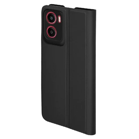 Калъф за Motorola Moto G05 / E15 - Techsuit - Magskin Book - Черен
