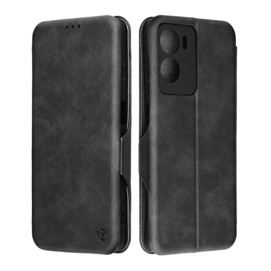 Калъф за Motorola Moto G05 / E15 - Techsuit - Safe Wallet Plus - Черен