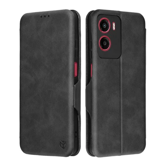 Калъф за Motorola Moto G05 / E15 - Techsuit - Safe Wallet Plus - Черен