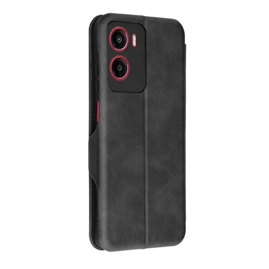 Калъф за Motorola Moto G05 / E15 - Techsuit - Safe Wallet Plus - Черен