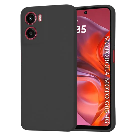 Калъф за Motorola Moto G05 / E15 - Techsuit - SoftFlex - Черен