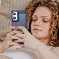 Калъф за Motorola Moto G06 / G06 Power - Techsuit Carbon Silicone - Син
