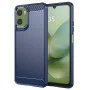 Калъф за Motorola Moto G06 / G06 Power - Techsuit Carbon Silicone - Син