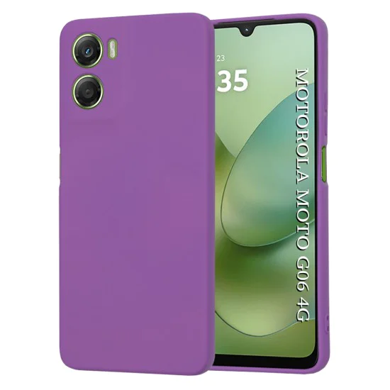 Калъф за Motorola Moto G06 - Techsuit SoftFlex - Лилав