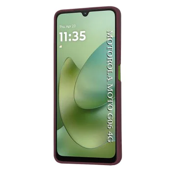 Калъф за Motorola Moto G06 - Techsuit SoftFlex - Сливово червен