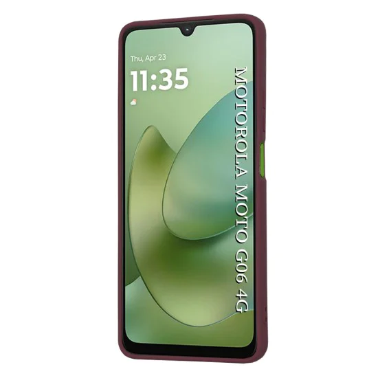 Калъф за Motorola Moto G06 - Techsuit SoftFlex - Сливово червен
