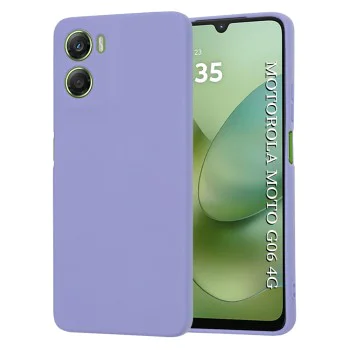 Калъф за Motorola Moto G06 - Techsuit SoftFlex - Светлолилав