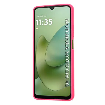 Калъф за Motorola Moto G06 - Techsuit SoftFlex - Ярко розов