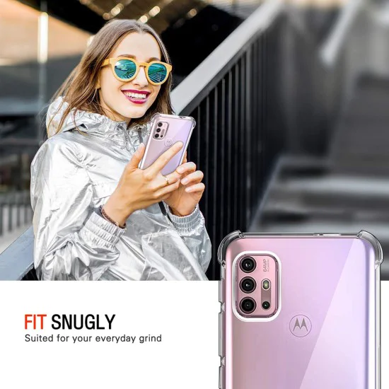 Калъф за Motorola Moto G10 / Moto G20 / Moto G30 - Удароустойчив Прозрачен Силиконов - Прозрачен