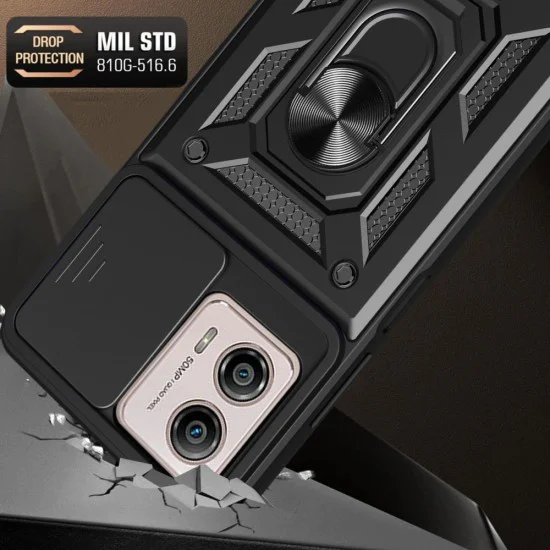 Калъф за Motorola Moto G13 / G23 / G53 - CamShield Series - черен