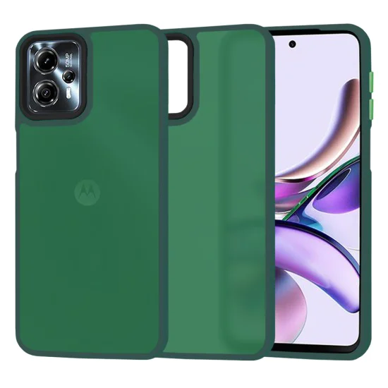 Калъф за Motorola Moto G13 / G23 - HaloFrost Series - Midnight Green