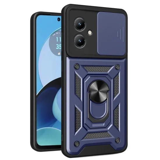 Калъф за Motorola Moto G14 - CamShield Series - Син