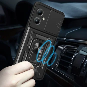 Калъф за Motorola Moto G14 - CamShield Series - черен