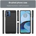 Калъф за Motorola Moto G14 - Carbon Silicone - Черен