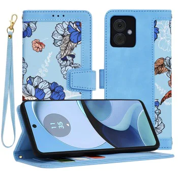 Калъф за Motorola Moto G14 - FlipCraft - Vibrant Blue