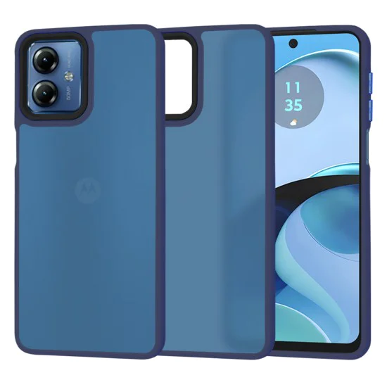 Калъф за Motorola Moto G14 - HaloFrost Series - Deep Blue
