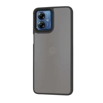 Калъф за Motorola Moto G14 - HaloFrost Series - черен