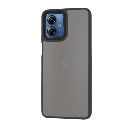 Калъф за Motorola Moto G14 - HaloFrost Series - черен
