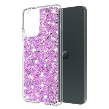 Калъф за Motorola Moto G14 - Sparkly Glitter - Magenta
