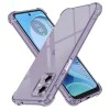 Калъф за Motorola Moto G14 - Techsuit - Удароустойчив Clear Silicone - Опушено Черен