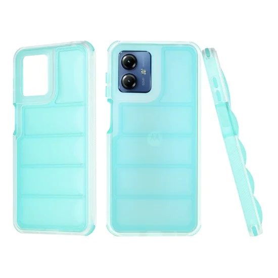 Калъф за Motorola Moto G14 - Wave Shield - Turquoise