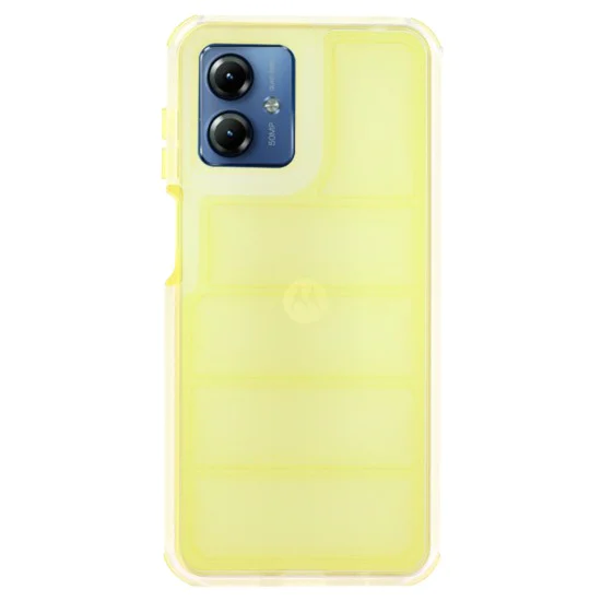 Калъф за Motorola Moto G14 - Wave Shield - Жълт