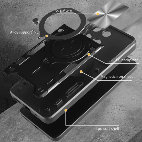 Калъф за Motorola Moto G15 / G15 Power - Techsuit - CamGuard Pro - Черен