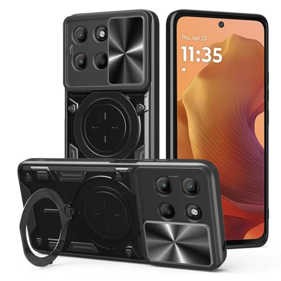 Калъф за Motorola Moto G15 / G15 Power - Techsuit - CamGuard Pro - Черен
