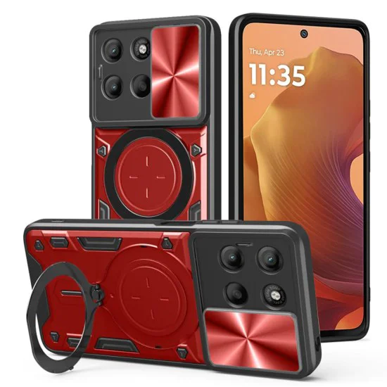 Калъф за Motorola Moto G15 / G15 Power - Techsuit - CamGuard Pro - Червен