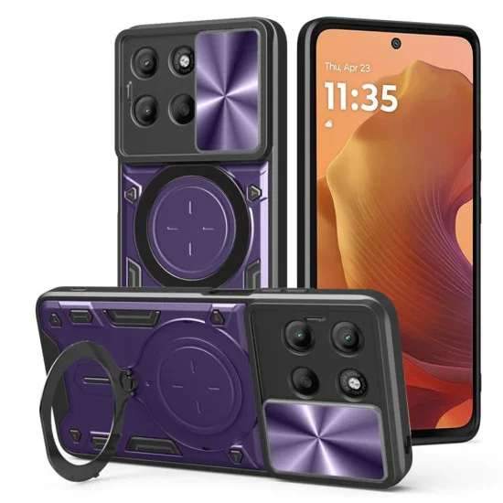 Калъф за Motorola Moto G15 / G15 Power - Techsuit - CamGuard Pro - Лилав
