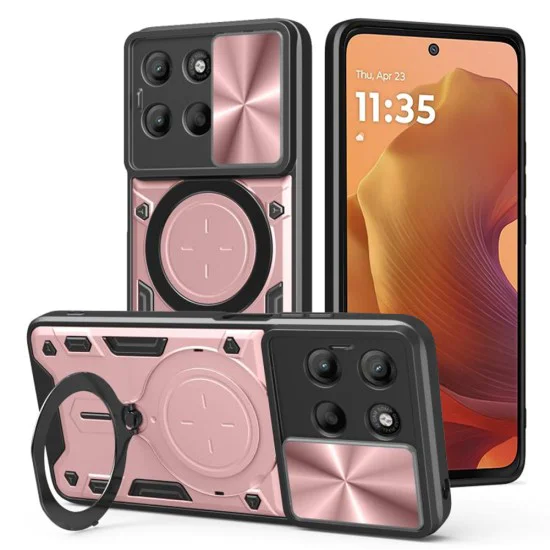 Калъф за Motorola Moto G15 / G15 Power - Techsuit - CamGuard Pro - Розово Злато - Златист