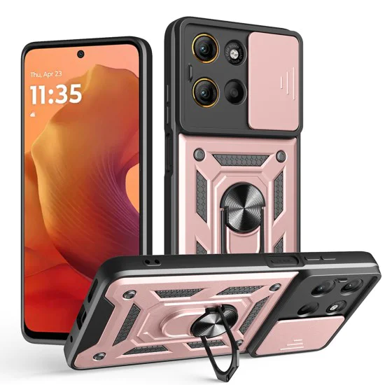 Калъф за Motorola Moto G15 / G15 Power - Techsuit - CamShield Series - Розово Злато - Златист