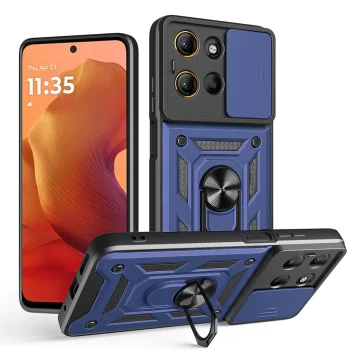 Калъф за Motorola Moto G15 / G15 Power - Techsuit - CamShield Series - Син