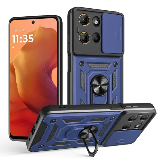 Калъф за Motorola Moto G15 / G15 Power - Techsuit - CamShield Series - Син