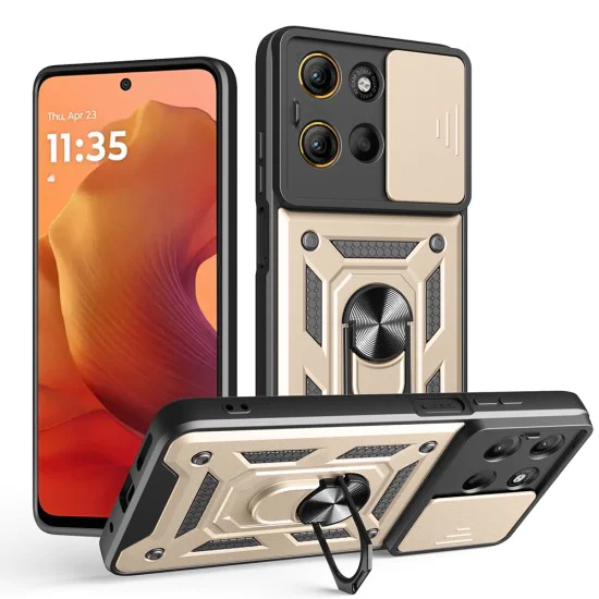 Калъф за Motorola Moto G15 / G15 Power - Techsuit - CamShield Series - Златист