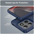 Калъф за Motorola Moto G15 / G15 Power - Techsuit - Carbon Silicone - Син